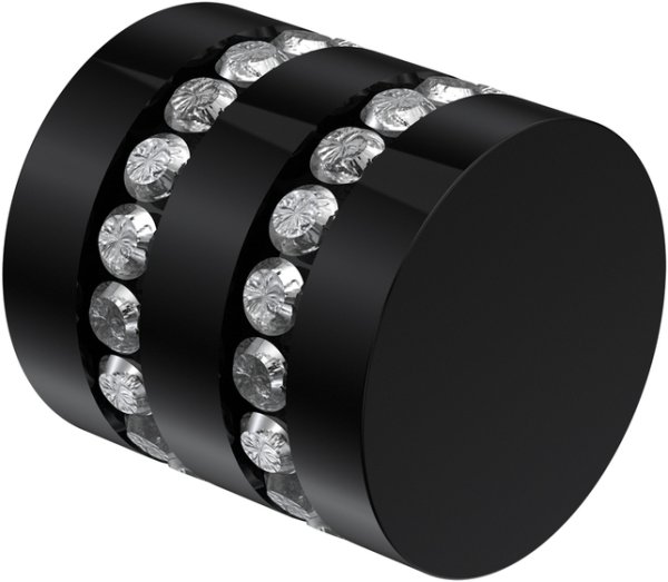 Innenlauf Gardinenstange Aluminium / Metall 20 mm Ø PRESTIGE - Estana Schwarz