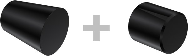 Innenlauf Gardinenstange Aluminium / Metall 20 mm Ø 2-läufig PRESTIGE - Sitra Messing-Optik / Schwarz