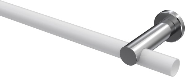 Träger Platon Chrom 1-läufig 7,5 cm für Gardinenstangen 20 mm Ø