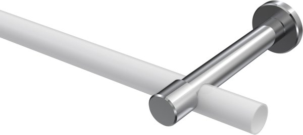 Träger Prestige Chrom 1-läufig 10,5 cm für Gardinenstangen 20 mm Ø