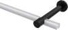 Träger Prestige Schwarz 1-läufig 10,5 cm für Gardinenstangen 20 mm Ø 