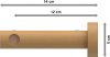 Gardinenstange Holz 16 mm Ø ADRIAN - Flower Buche lackiert 100 cm