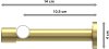 Gardinenstange Messing-Optik 20 mm Ø PRESTIGE - Verano 100 cm