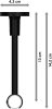 Gardinenstange Metall 20 mm Ø SONETTE - Santo Schwarz 420 cm (3 x 140 cm)