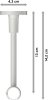 Gardinenstange Metall 20 mm Ø SONETTE - Santo Schwarz / Weiß 420 cm (3 x 140 cm)