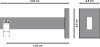 Innenlauf Gardinenstange Aluminium / Metall eckig 14x35 mm SMARTLINE - Paxo Schwarz / Chrom (WA lang) 100 cm