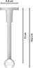 Innenlauf Gardinenstange Aluminium / Metall 20 mm Ø SONETTE - Luino Messing-Optik / Weiß 420 cm (3 x 140 cm)