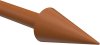 Endstücke Holly (Kegel) Kirschbaum lackiert für Gardinenstangen 16 mm Ø (2 Stück) 