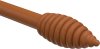 Endstücke Asta (Rillenform) Kirschbaum lackiert für Gardinenstangen 16 mm Ø (2 Stück) 