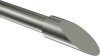 Endstücke Santoni (Schräge) Edelstahl-Optik für Gardinenstangen 16 mm Ø (2 Stück) 