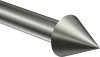 Endstücke Scarano (Kegel) Edelstahl für Gardinenstangen 16 mm Ø (2 Stück) 