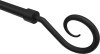 Endstücke Allegra (Spirale) Schwarz für Gardinenstangen 16 mm Ø (2 Stück) 