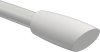 Endstücke Etta (Ellipse / Schräge) Weiß lackiert für Gardinenstangen 20 mm Ø (2 Stück) 