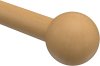 Endstücke Luina (Kugel) Buche lackiert für Gardinenstangen 20 mm Ø (2 Stück) 