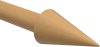 Endstücke Siveo (Kegel) Buche lackiert für Gardinenstangen 20 mm Ø (2 Stück) 