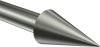 Endstücke Savio (Kegel) Edelstahl-Optik für Gardinenstangen 20 mm Ø (2 Stück) 