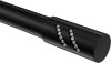 Endstücke Zoena (Zylinder Glitzer) Schwarz für Gardinenstangen 20 mm Ø (2 Stück) 