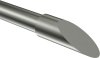 Endstücke Nevia (Schräge) Edelstahl für Gardinenstangen 20 mm Ø (2 Stück) 