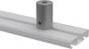 Deckenträger Sonius 2,5 cm Silbergrau für Gardinenschienen SLIMLINE (2 Stück) 