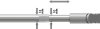 Klemmstange Metall / Kunststoff 12/10 mm Ø Sitefix Silbergrau ausziehbar 45-75 cm