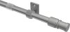 Caféhausstange Metall / Kunststoff 12/10 mm Ø Sora Silbergrau ausziehbar 55-85 cm