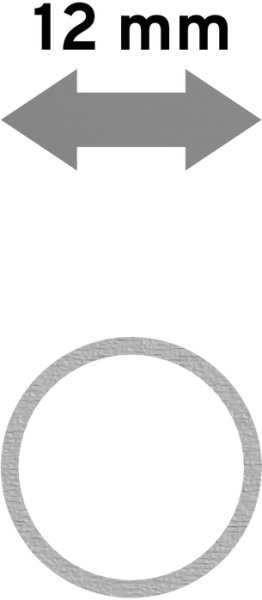 Edelstahlrohr für Gardinenstangen 12 mm Ø