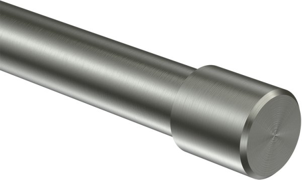 Endstücke Casa (Kappe) Edelstahl für Gardinenstangen 16 mm Ø (2 Stück)