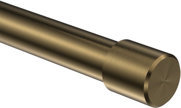 Endstücke Lucan (Kappe) Messing Antik für Gardinenstangen 16 mm Ø (2 Stück)