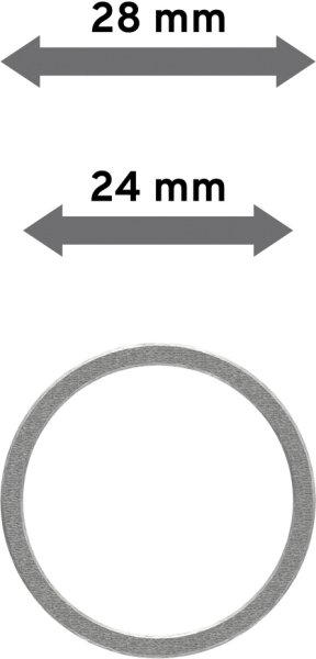 Ringe (Flachringe) Edelstahl Typ A16 für Gardinenstangen 16 mm Ø