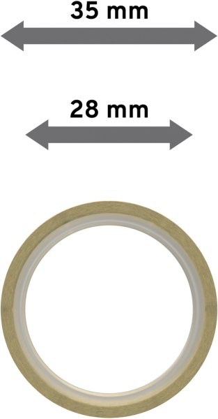 Ringe (Flachringe) mit Einlage Messing-Optik Typ E16 für Gardinenstangen 16 mm Ø