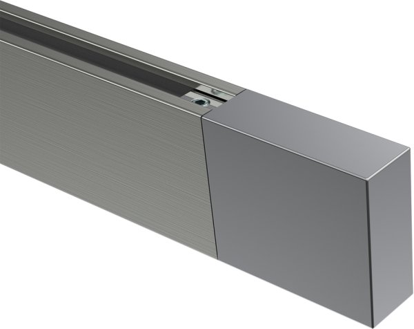 Endstücke Lox (Quader) Chrom für Innenlaufstangen 14x35 mm (2 Stück)