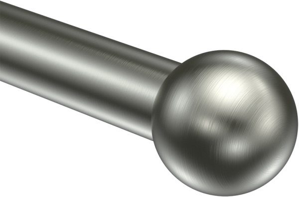 Endstücke Luino (Kugel) Edelstahl für Gardinenstangen 20 mm Ø (2 Stück)