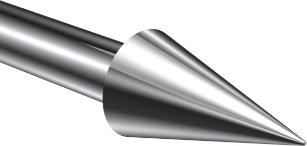 Endstücke Savio (Kegel) Chrom für Gardinenstangen 20 mm Ø (2 Stück)