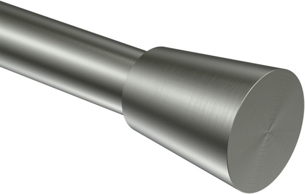 Endstücke Sitra (Konus) Edelstahl-Optik für Gardinenstangen 20 mm Ø (2 Stück)