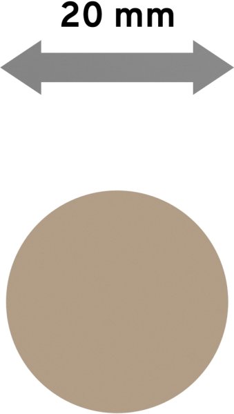 Holzstange in Buche lackiert für Gardinenstangen 20 mm Ø