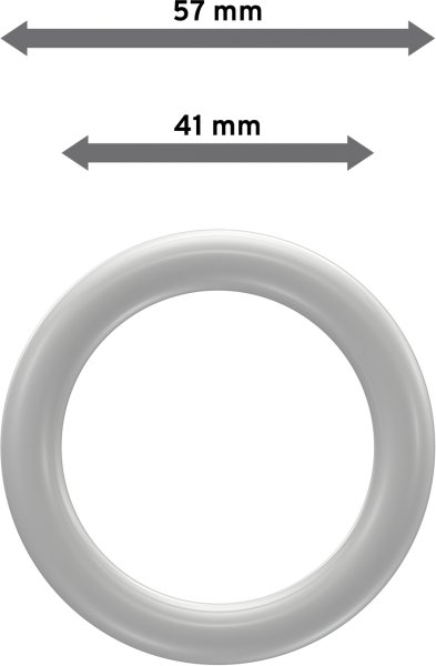 Ringe (Rundringe) Weiß Typ A28 für Gardinenstangen 28 mm Ø