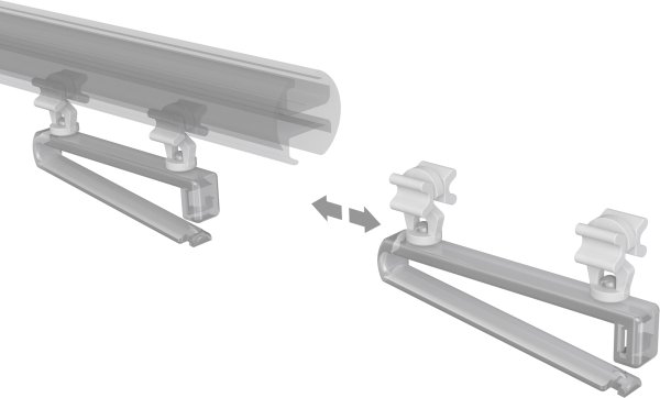 Schlaufengleiter Universal für Schlaufenvorhänge (8 Stück)