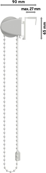 Klemmfix Seitenzugrollo / Thermorollo SZ3 verdunkelnd Uni Weiß Fb. 3003