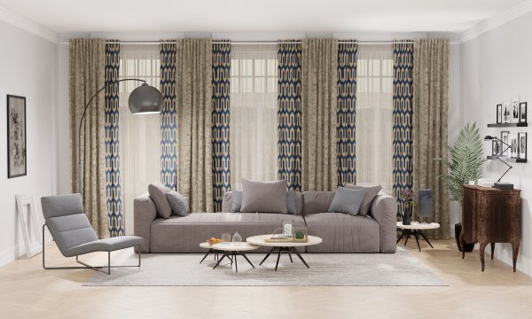 Schlaufenschal Dessin Ephra Fb. 21, 140x245 cm