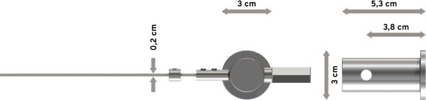 Seilspanngarnitur Tavia verchromt