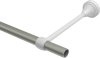 Gardinenstange Metall 16 mm Ø PRIMUS - Lucan Chrom matt (ohne Ringe) 140 cm