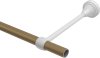 Gardinenstange Metall 16 mm Ø PRIMUS - Lorenzo Gold matt / Messing Antik (ohne Ringe) 100 cm