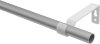 Gardinenstange Metall 16 mm Ø OLYMP - Lucan Silbergrau / Schwarz (ohne Ringe) 100 cm
