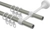 Gardinenstange Metall 16 mm Ø 2-läufig PRIMUS - Allegra Chrom matt 100 cm