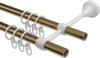 Gardinenstange Metall 16 mm Ø 2-läufig PRIMUS - Lorenzo Messing Antik 100 cm