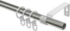Gardinenstange Metall 16 mm Ø OLYMP - Lorenzo Edelstahl-Optik / Messing Antik 100 cm