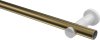 Gardinenstange Metall 20 mm Ø PLATON - Elanto Messing Antik / Schwarz (ohne Ringe) 100 cm