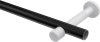 Gardinenstange Metall 20 mm Ø PRESTIGE - Zoena Schwarz (ohne Ringe) 520 cm (4 x 130 cm)