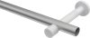 Gardinenstange Metall 20 mm Ø PRESTIGE - Verano Silbergrau / Messing-Optik (ohne Ringe) 100 cm