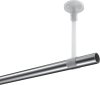 Gardinenstange Metall 20 mm Ø SONETTE - Sitra Chrom / Weiß (ohne Ringe) 100 cm